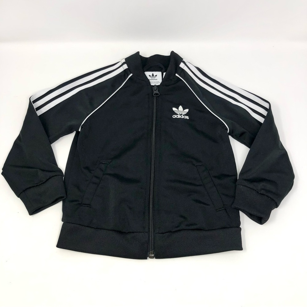 Adidas Classic Logo Zip up Track Jacket Baby Size 18M - Picture 3 of 12